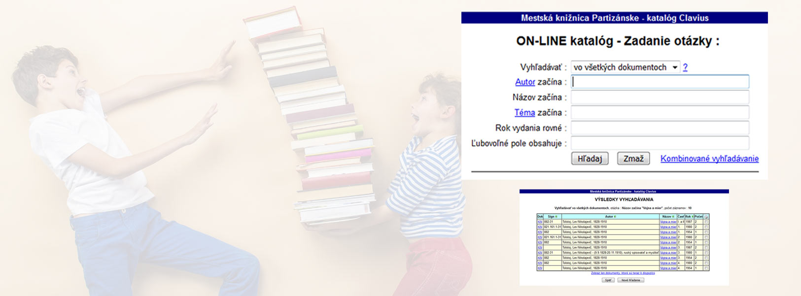 Online katalóg knižnice Online katalóg knižnice